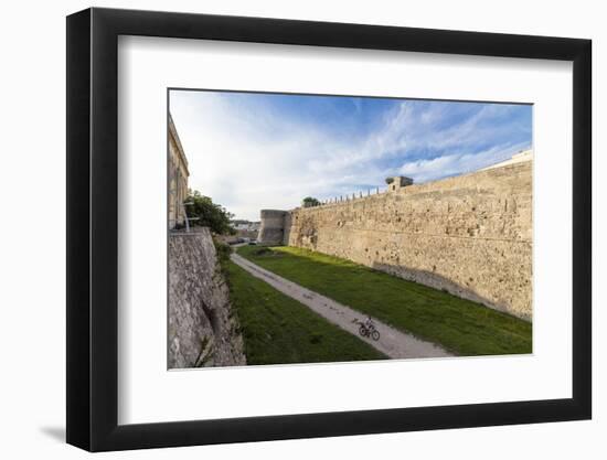 The medieval walls and fortress in the old town of Otranto, Province of Lecce, Apulia, Italy, Europ-Roberto Moiola-Framed Photographic Print