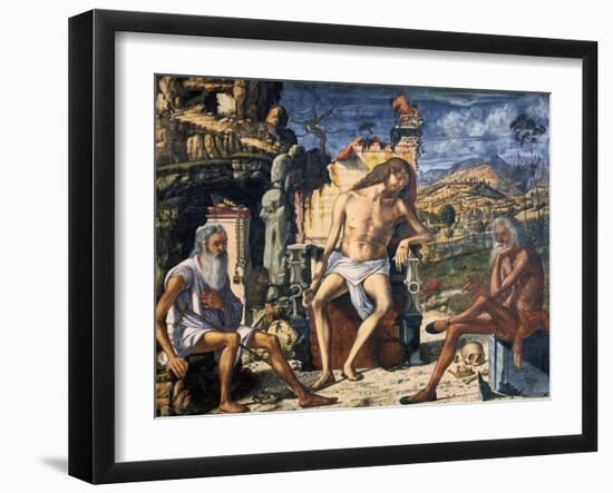 The Meditation on the Passion, C1510-Vittore Carpaccio-Framed Giclee Print