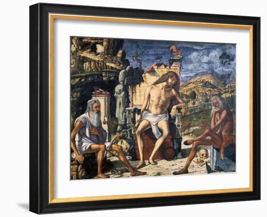 The Meditation on the Passion, C1510-Vittore Carpaccio-Framed Giclee Print