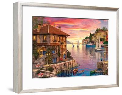 The Mediterranean Harbour Art Print by Dominic Davison | Art.com