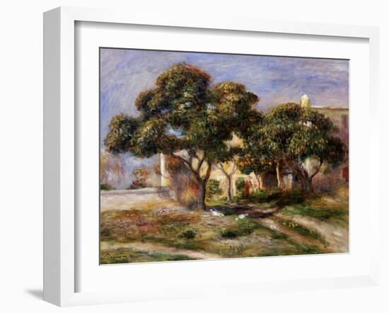 The Medlar Trees (Les Nefliers)-Pierre-Auguste Renoir-Framed Giclee Print