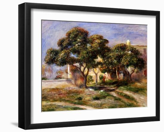 The Medlar Trees-Pierre-Auguste Renoir-Framed Giclee Print