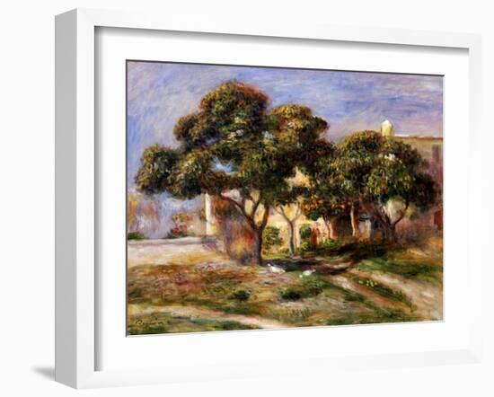 The Medlar Trees-Pierre-Auguste Renoir-Framed Giclee Print