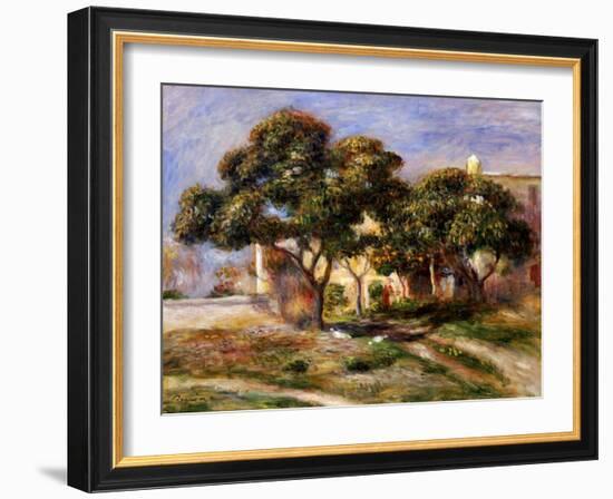 The Medlar Trees-Pierre-Auguste Renoir-Framed Giclee Print