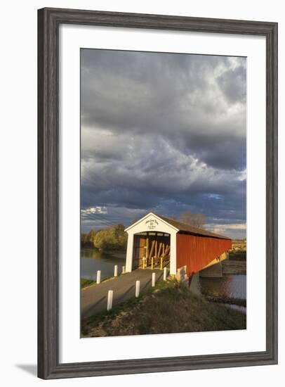 The Medora Covered Bridge, Indiana, USA-Chuck Haney-Framed Photographic Print