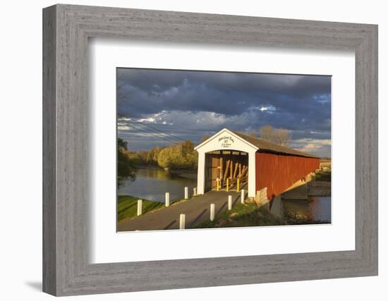 The Medora Covered Bridge, Indiana, USA-Chuck Haney-Framed Photographic Print