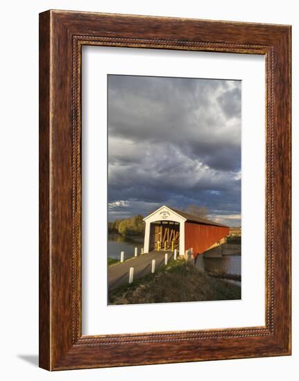 The Medora Covered Bridge, Indiana, USA-Chuck Haney-Framed Photographic Print