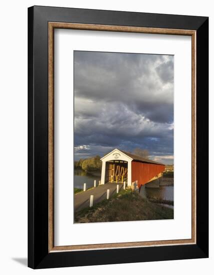 The Medora Covered Bridge, Indiana, USA-Chuck Haney-Framed Photographic Print