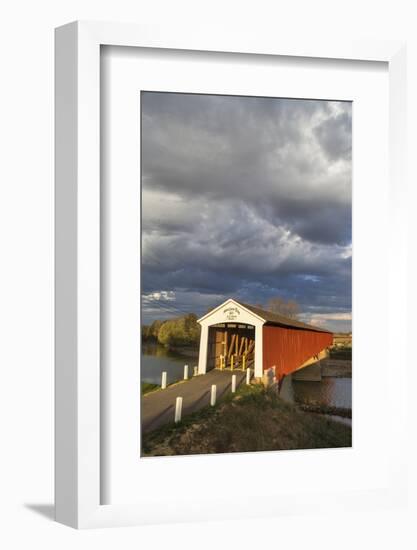 The Medora Covered Bridge, Indiana, USA-Chuck Haney-Framed Photographic Print
