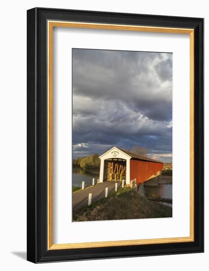 The Medora Covered Bridge, Indiana, USA-Chuck Haney-Framed Photographic Print