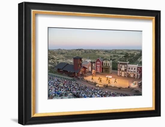 The Medora Musical Theatre in Medora, North Dakota, USA-Chuck Haney-Framed Photographic Print