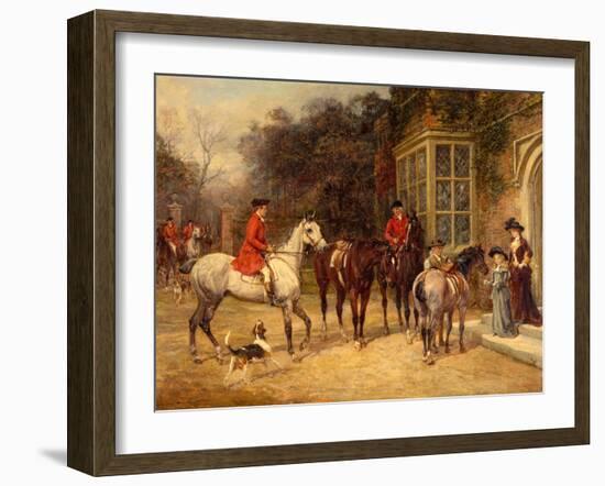 The Meet, 1907-Heywood Hardy-Framed Giclee Print