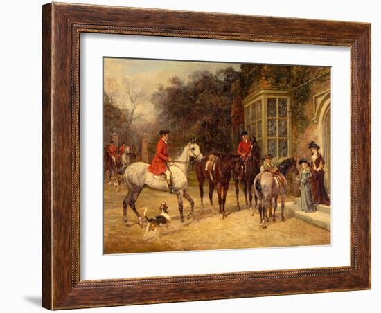 The Meet, 1907-Heywood Hardy-Framed Giclee Print