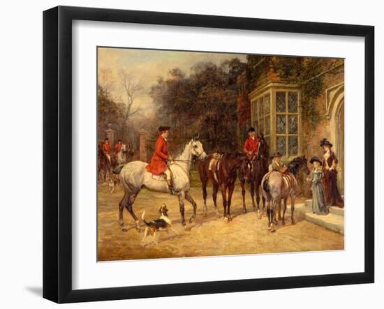 The Meet, 1907-Heywood Hardy-Framed Giclee Print