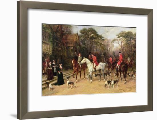 The Meet at the Manor House, 1908-Heywood Hardy-Framed Giclee Print