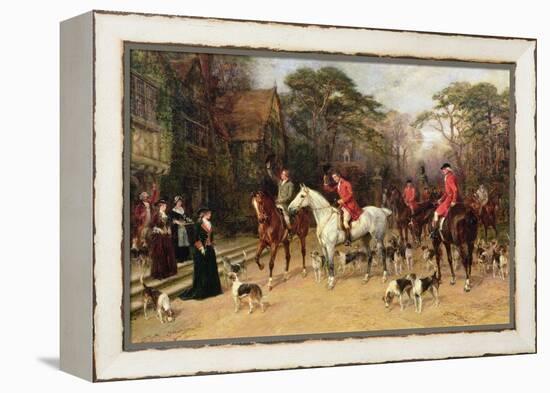 The Meet at the Manor House, 1908-Heywood Hardy-Framed Premier Image Canvas