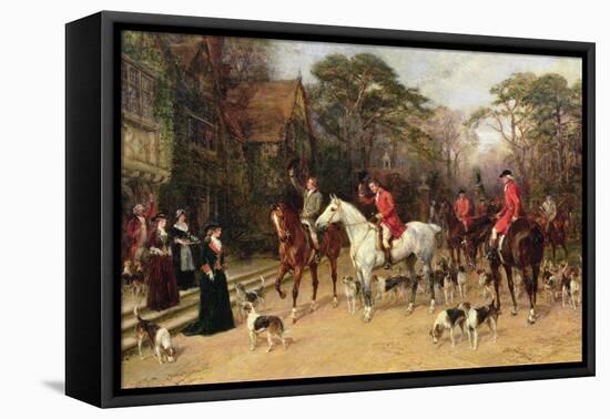 The Meet at the Manor House, 1908-Heywood Hardy-Framed Premier Image Canvas