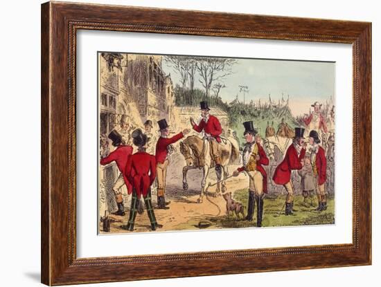 The Meet (John Leech)-John Leech-Framed Art Print