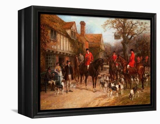 The Meet, Ye Olde Wayside Inn-Heywood Hardy-Framed Premier Image Canvas