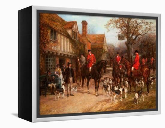 The Meet, Ye Olde Wayside Inn-Heywood Hardy-Framed Premier Image Canvas