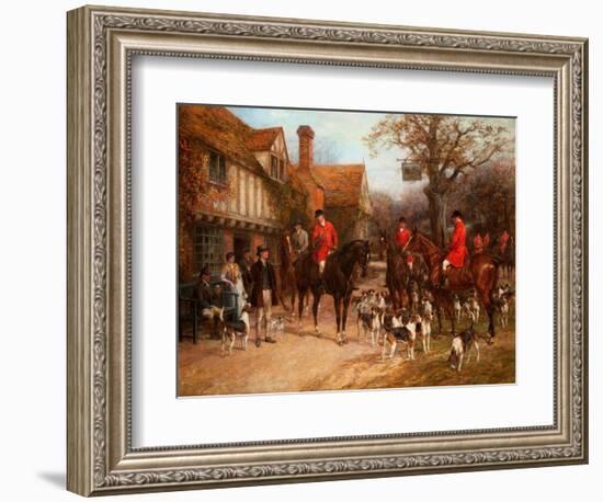 The Meet, Ye Olde Wayside Inn-Heywood Hardy-Framed Giclee Print