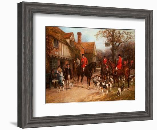 The Meet, Ye Olde Wayside Inn-Heywood Hardy-Framed Giclee Print