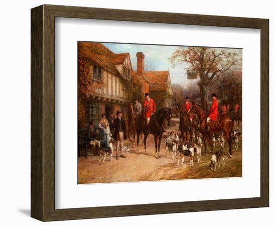 The Meet, Ye Olde Wayside Inn-Heywood Hardy-Framed Giclee Print