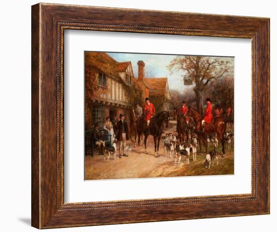 The Meet, Ye Olde Wayside Inn-Heywood Hardy-Framed Giclee Print