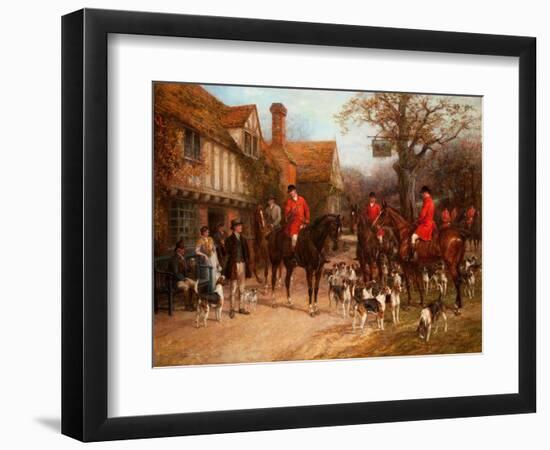 The Meet, Ye Olde Wayside Inn-Heywood Hardy-Framed Giclee Print