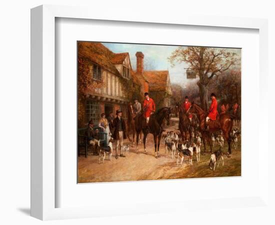 The Meet, Ye Olde Wayside Inn-Heywood Hardy-Framed Giclee Print