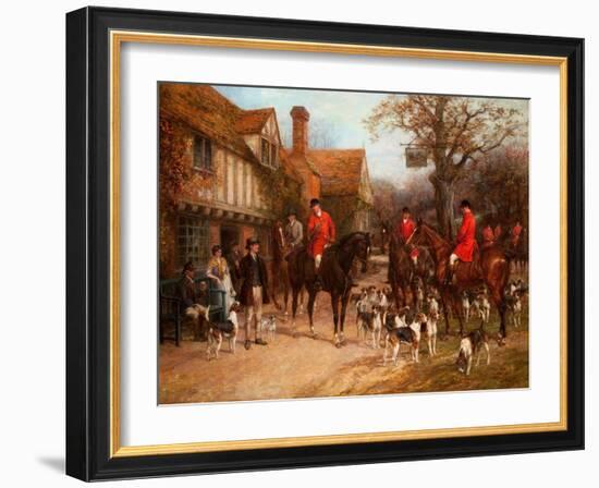 The Meet, Ye Olde Wayside Inn-Heywood Hardy-Framed Giclee Print