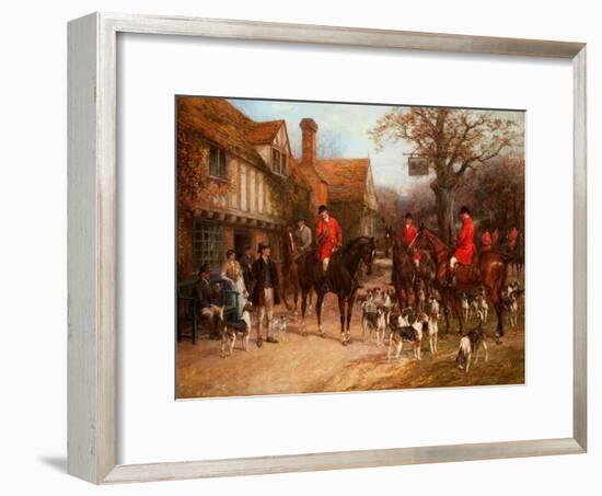 The Meet, Ye Olde Wayside Inn-Heywood Hardy-Framed Giclee Print