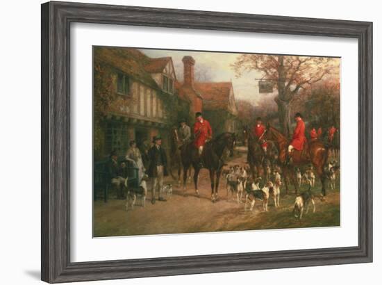 The Meet-Heywood Hardy-Framed Art Print