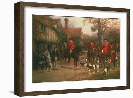 The Meet-Heywood Hardy-Framed Art Print