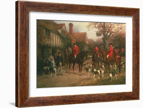 The Meet-Heywood Hardy-Framed Art Print