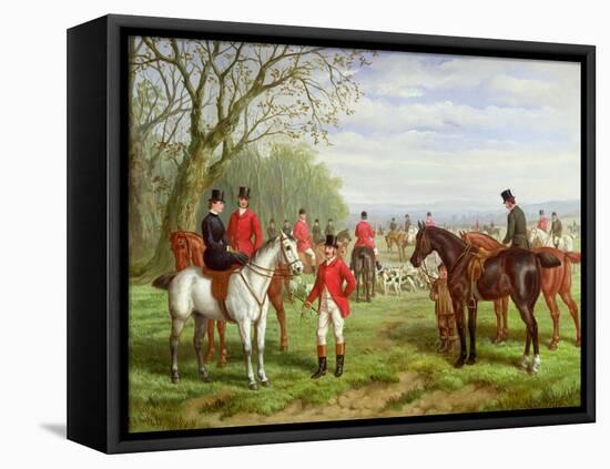 The Meet-Edward Benjamin Herberte-Framed Premier Image Canvas