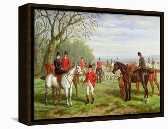 The Meet-Edward Benjamin Herberte-Framed Premier Image Canvas