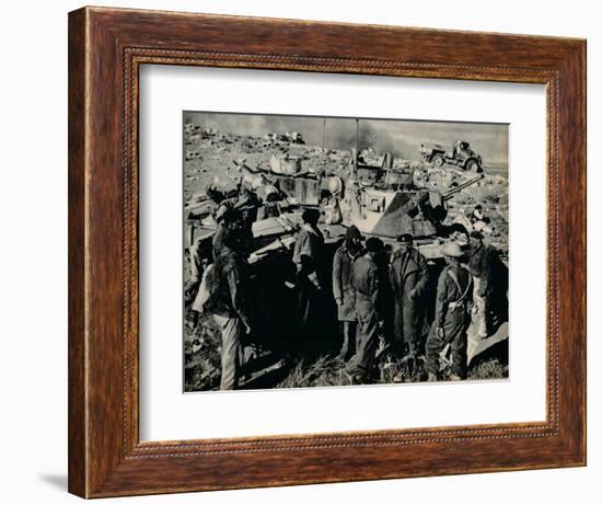 'The Meeting at El Duda. On 26 November the Tobruk garrison took El Duda', 1941-Unknown-Framed Photographic Print