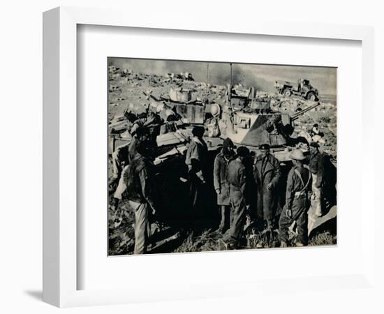 'The Meeting at El Duda. On 26 November the Tobruk garrison took El Duda', 1941-Unknown-Framed Photographic Print