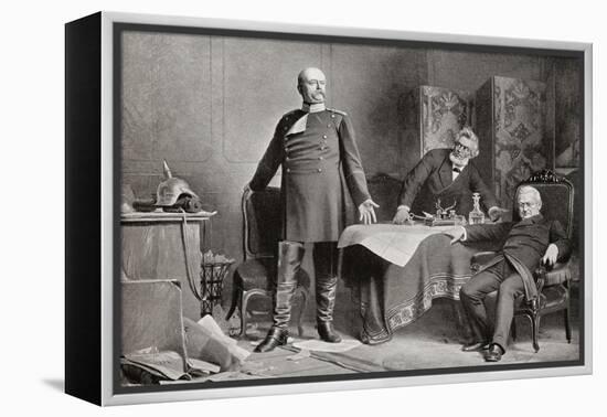 The Meeting Between Otto Von Bismarck-null-Framed Premier Image Canvas