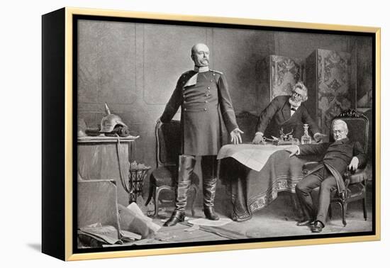 The Meeting Between Otto Von Bismarck-null-Framed Premier Image Canvas