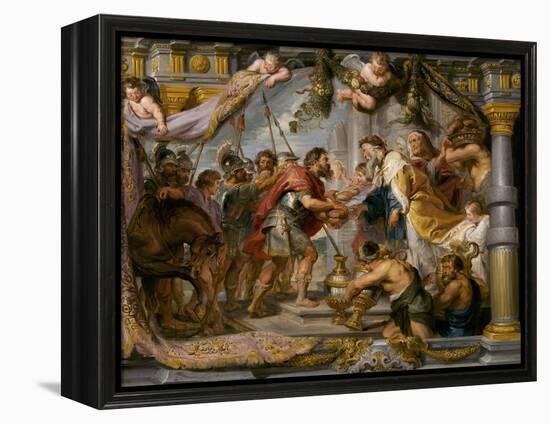 The Meeting of Abraham and Melchizedek, c.1626-Peter Paul Rubens-Framed Premier Image Canvas