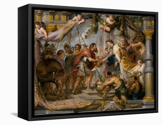 The Meeting of Abraham and Melchizedek, c.1626-Peter Paul Rubens-Framed Premier Image Canvas