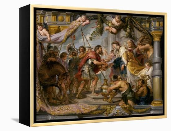The Meeting of Abraham and Melchizedek, c.1626-Peter Paul Rubens-Framed Premier Image Canvas