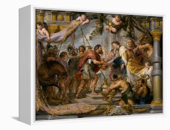 The Meeting of Abraham and Melchizedek, c.1626-Peter Paul Rubens-Framed Premier Image Canvas