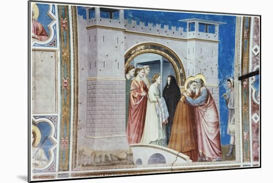 The Meeting of Anna and Joachim-Giotto di Bondone-Mounted Giclee Print