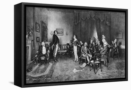 The Meeting of Burns and Scott, C1786-null-Framed Premier Image Canvas