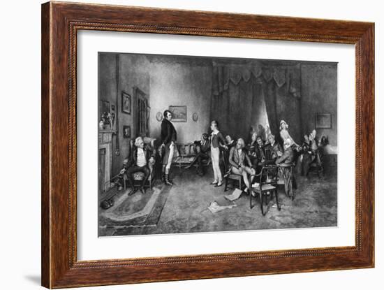 The Meeting of Burns and Scott, C1786-null-Framed Giclee Print