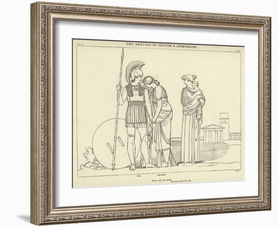 The Meeting of Hector and Andromache-John Flaxman-Framed Giclee Print