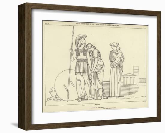 The Meeting of Hector and Andromache-John Flaxman-Framed Giclee Print